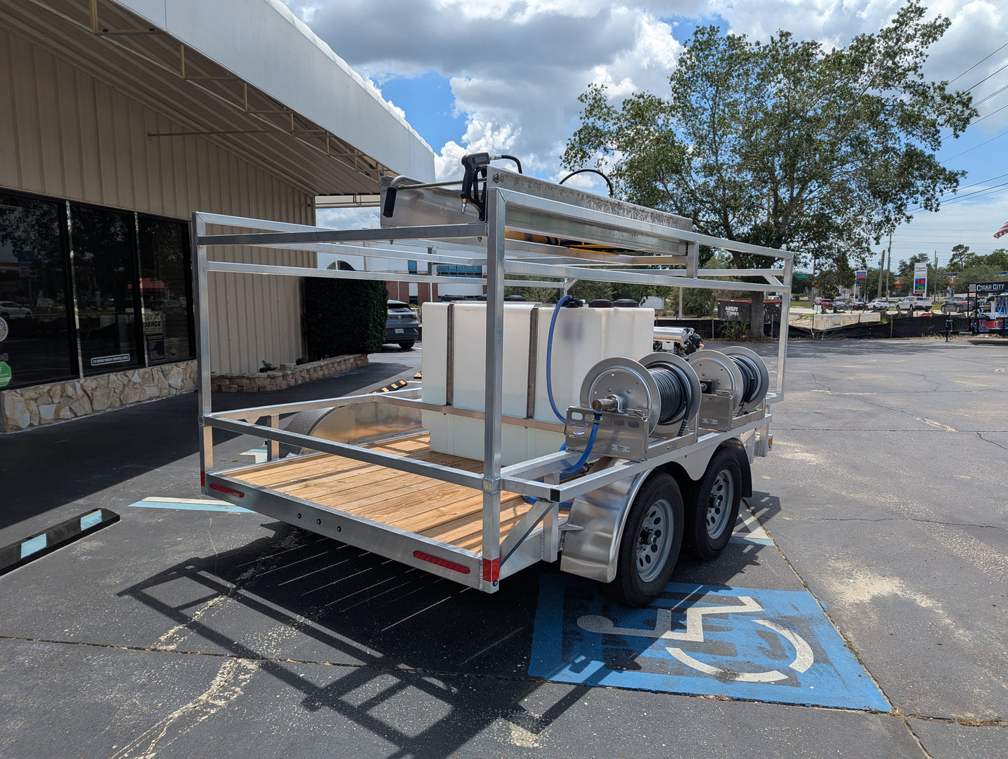 The Starter Series - Aluminum Tandem Axle Pressure Washing Trailer