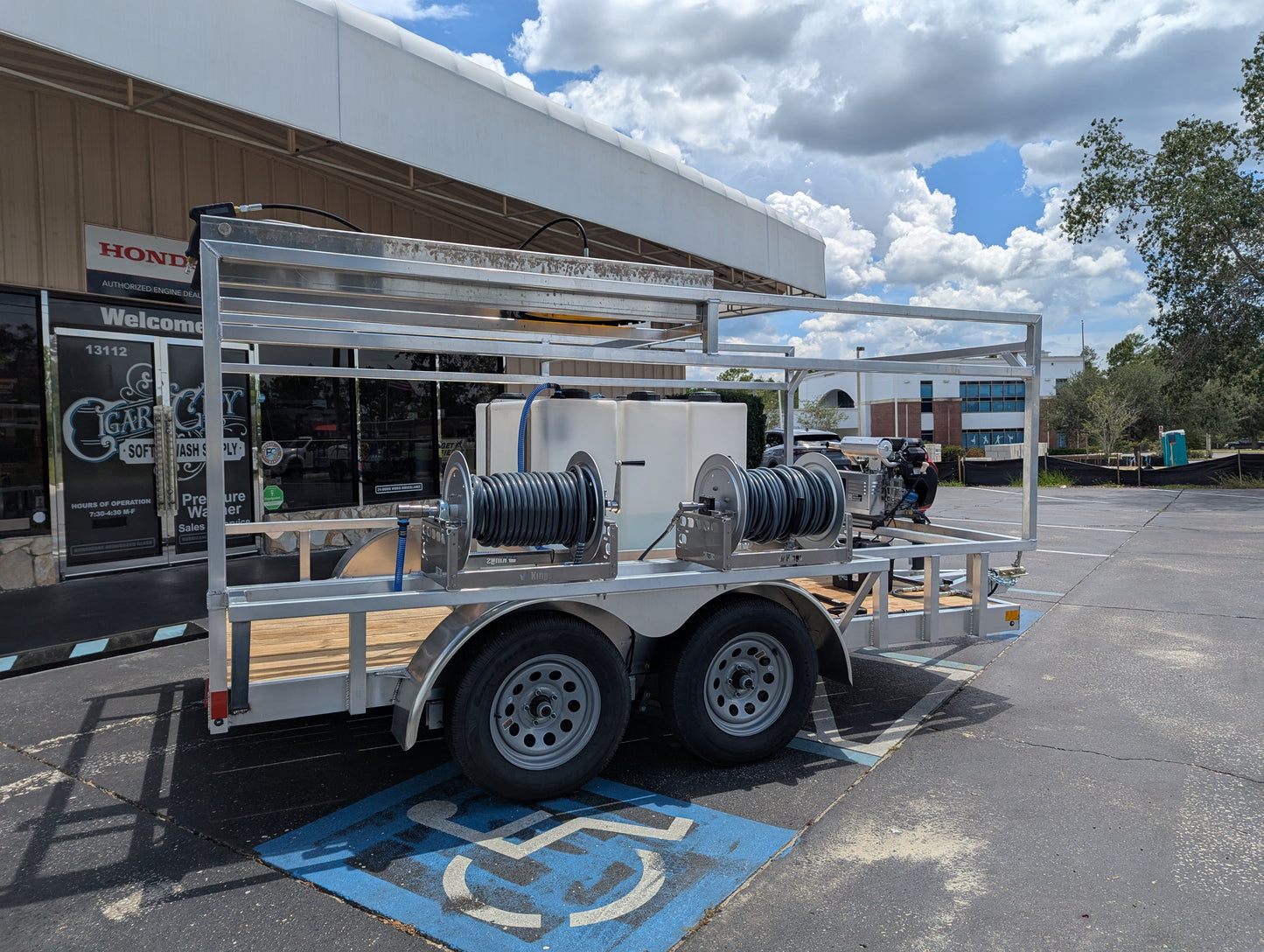 The Starter Series - Aluminum Tandem Axle Pressure Washing Trailer