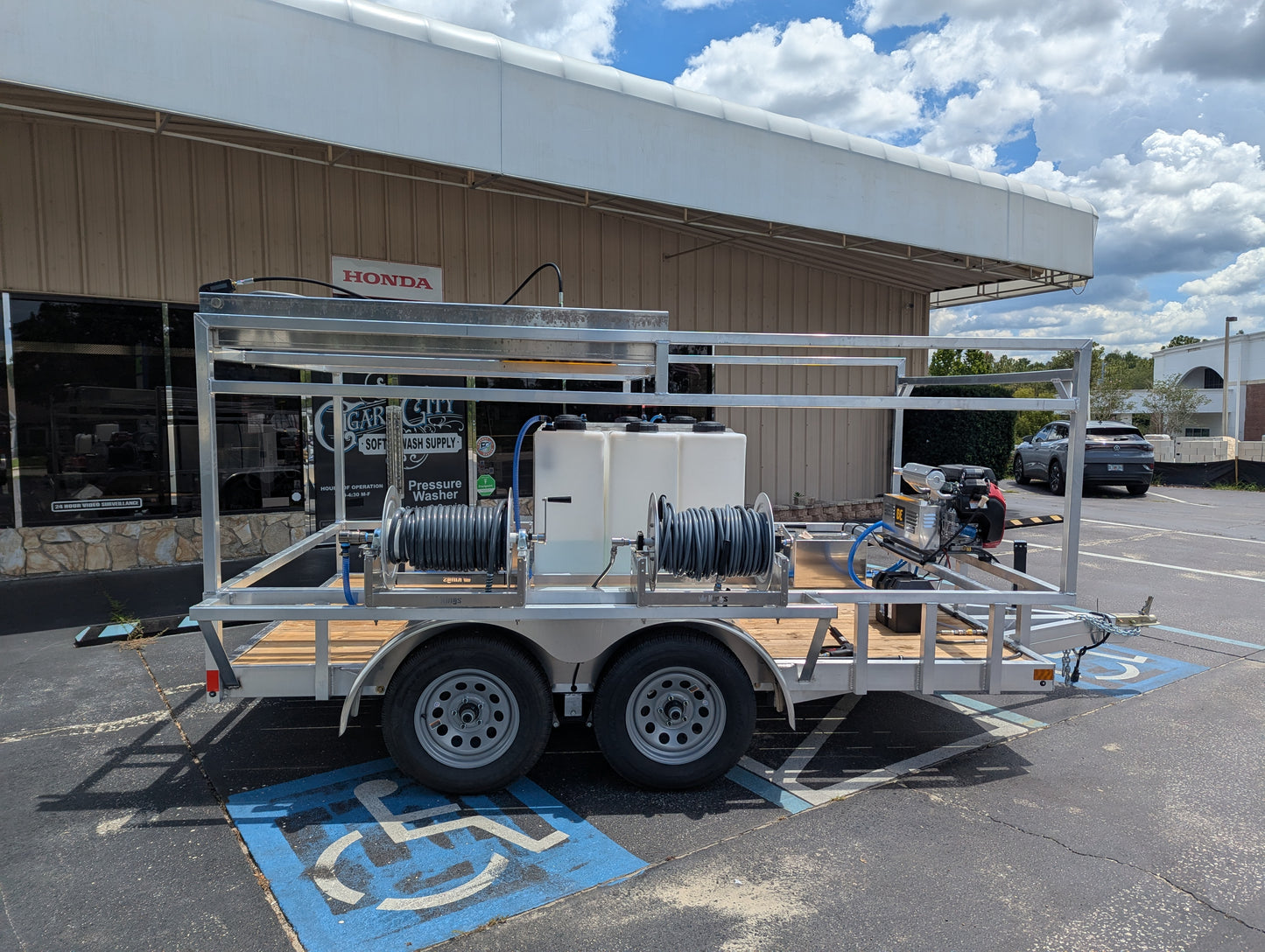 The Starter Series - Aluminum Tandem Axle Pressure Washing Trailer