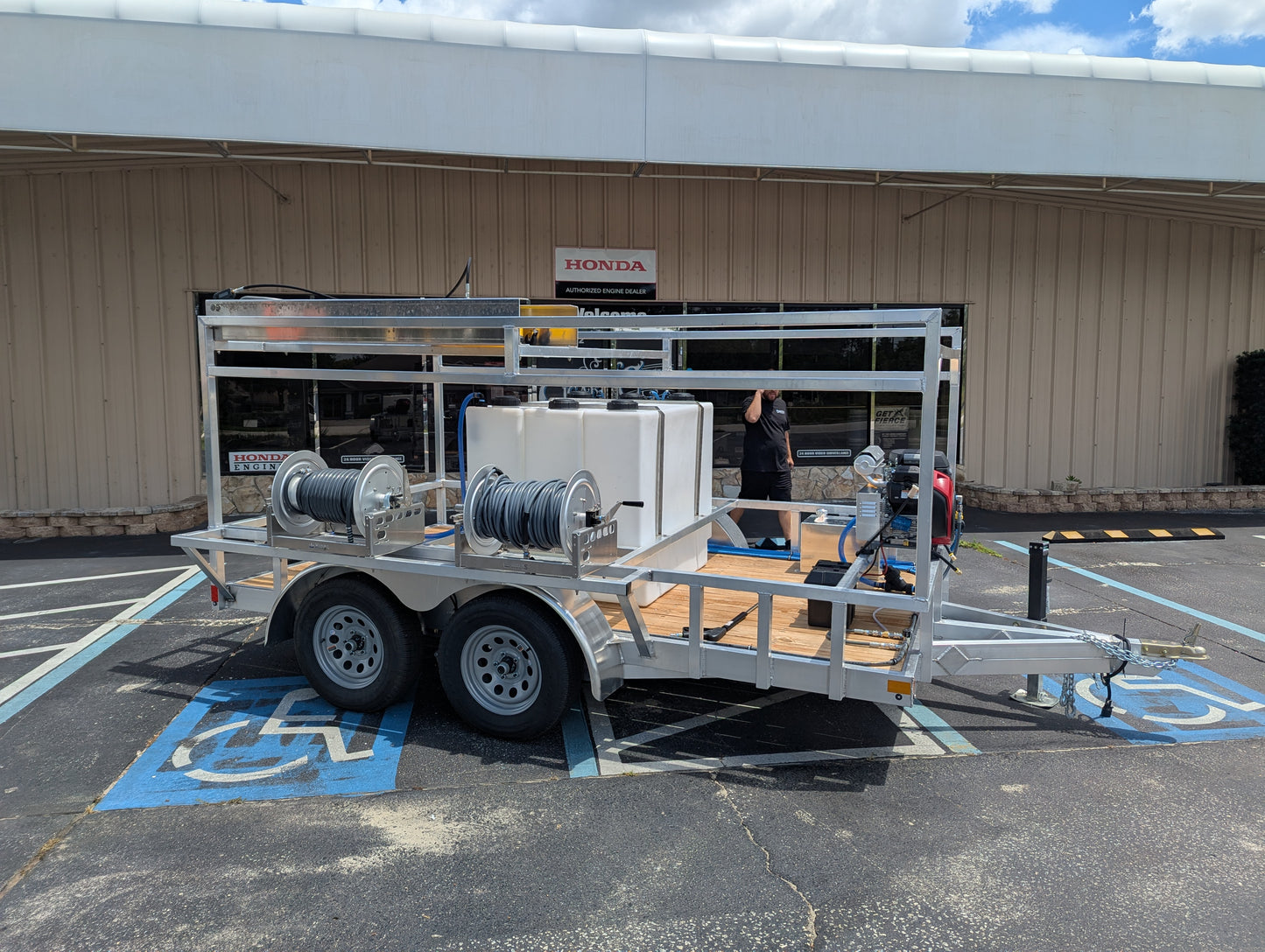 The Starter Series - Aluminum Tandem Axle Pressure Washing Trailer