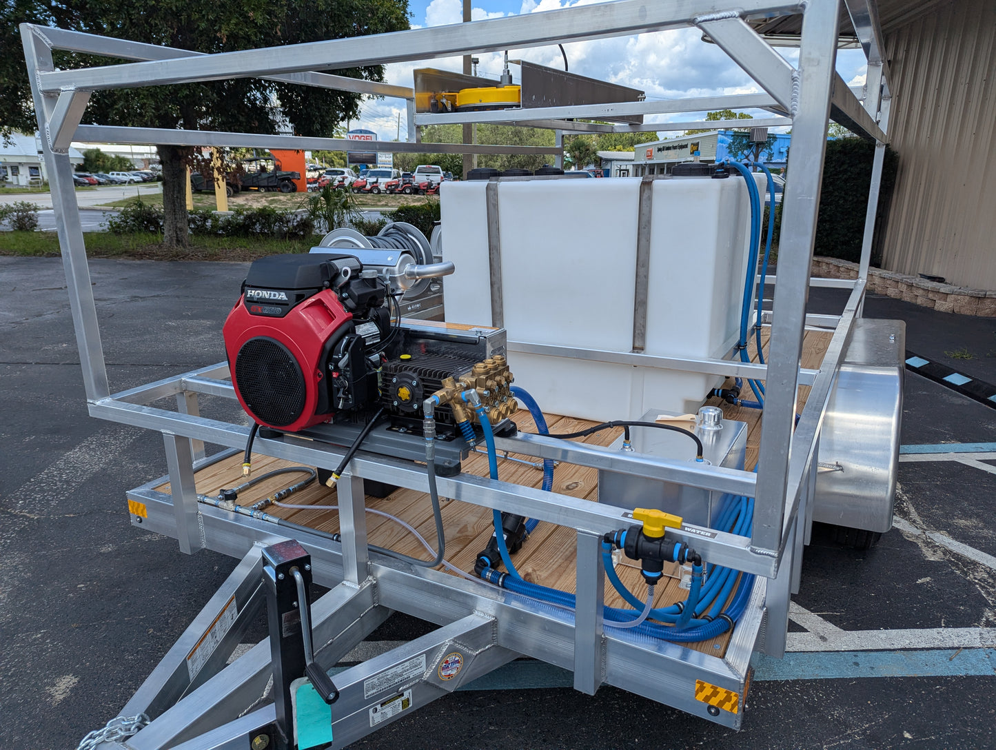 The Starter Series - Aluminum Tandem Axle Pressure Washing Trailer