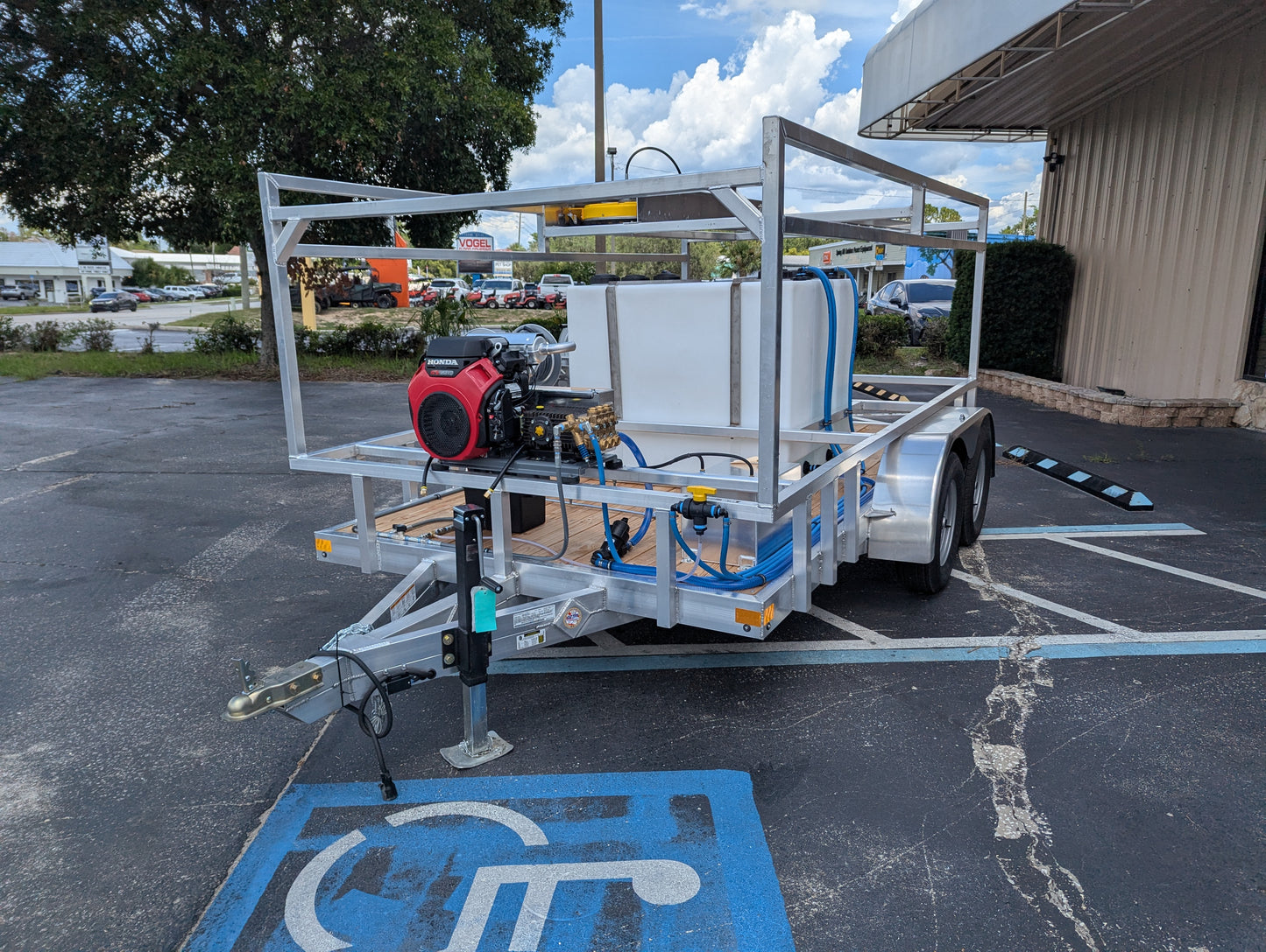 The Starter Series - Aluminum Tandem Axle Pressure Washing Trailer