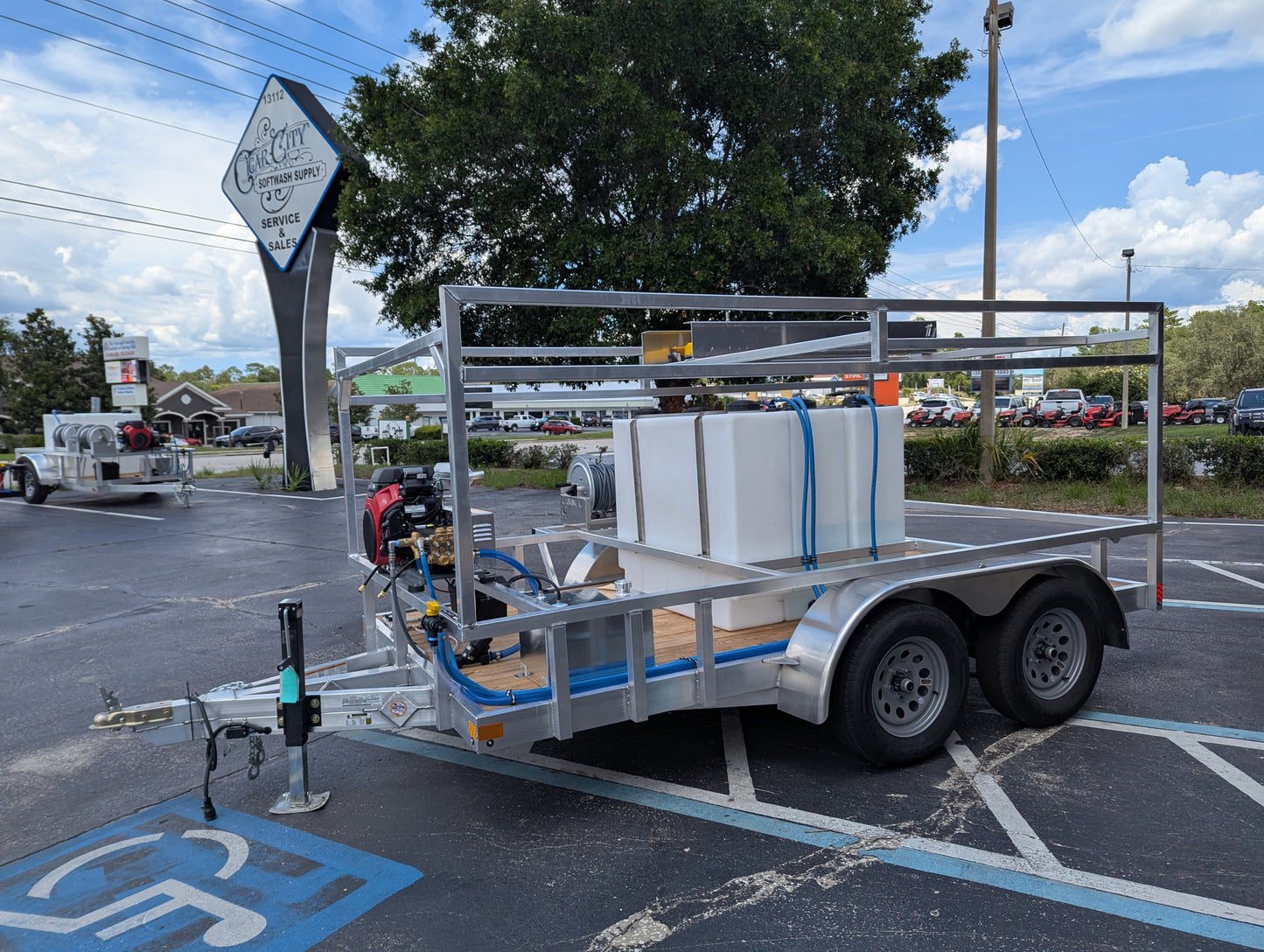 The Starter Series - Aluminum Tandem Axle Pressure Washing Trailer