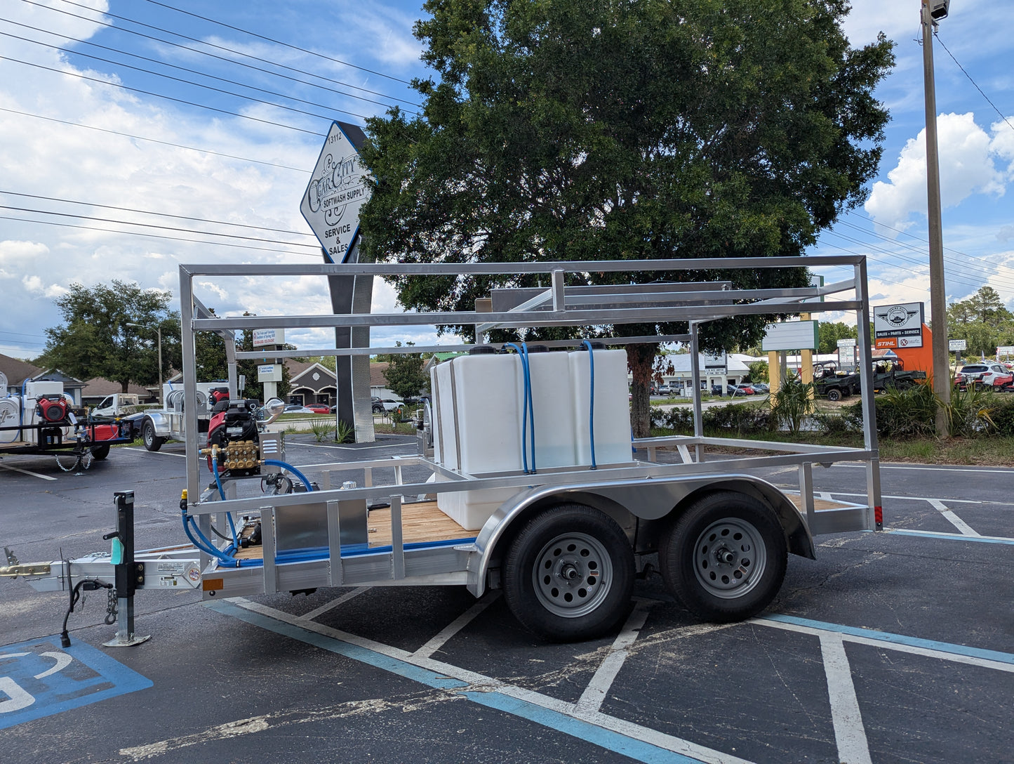 The Starter Series - Aluminum Tandem Axle Pressure Washing Trailer