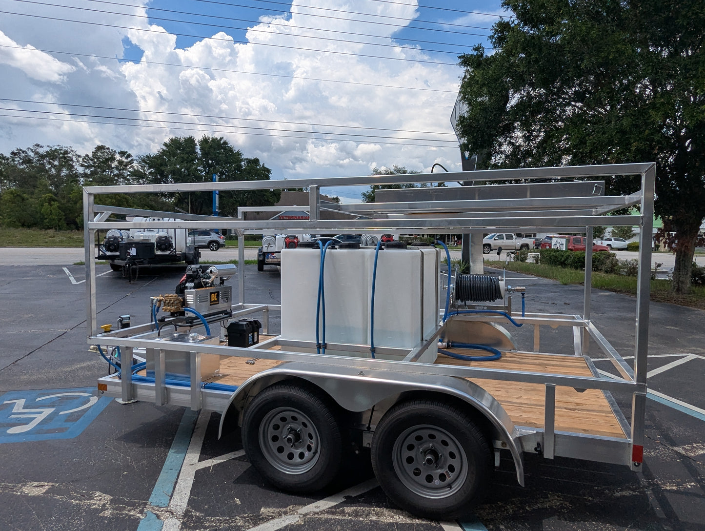 The Starter Series - Aluminum Tandem Axle Pressure Washing Trailer