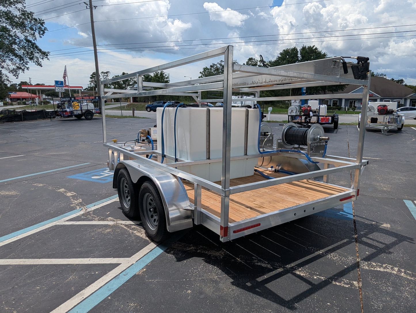 The Starter Series - Aluminum Tandem Axle Pressure Washing Trailer