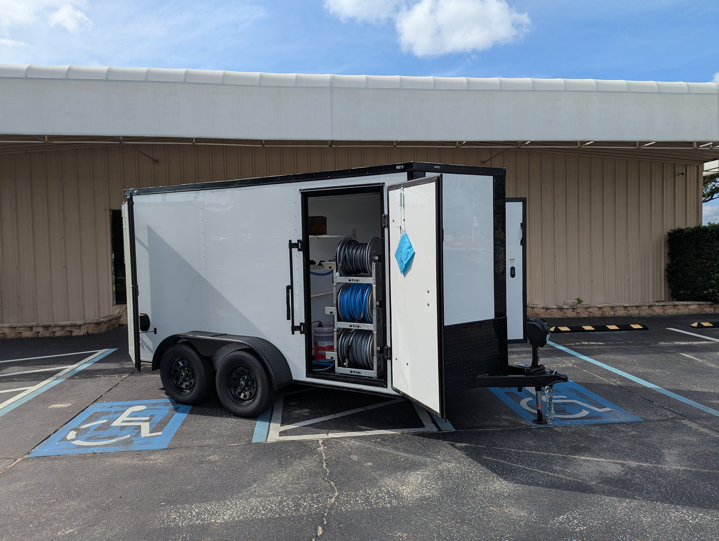Enclosed 6x12 Pressure & Soft Washing Trailer