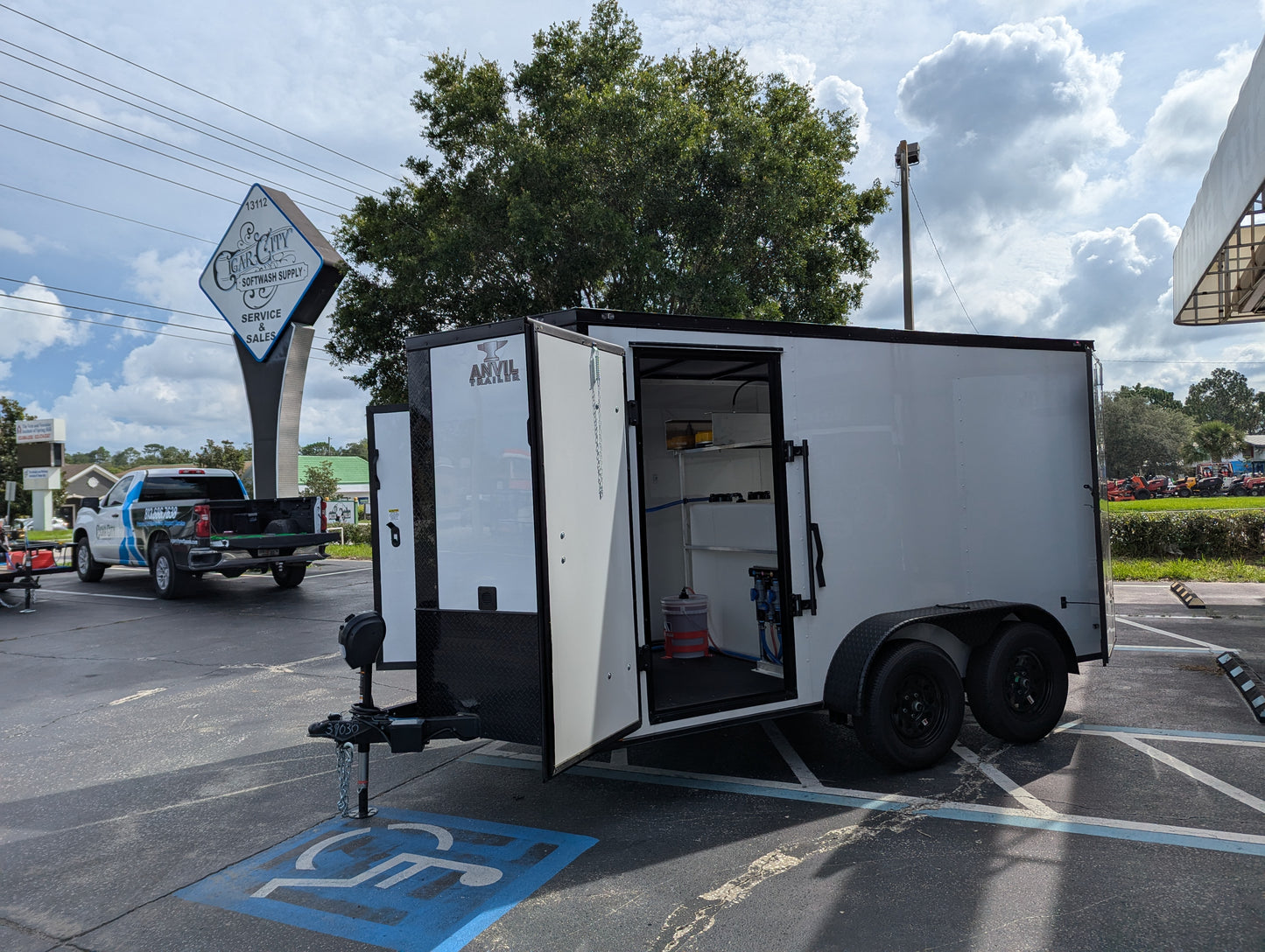Enclosed 6x12 Pressure & Soft Washing Trailer