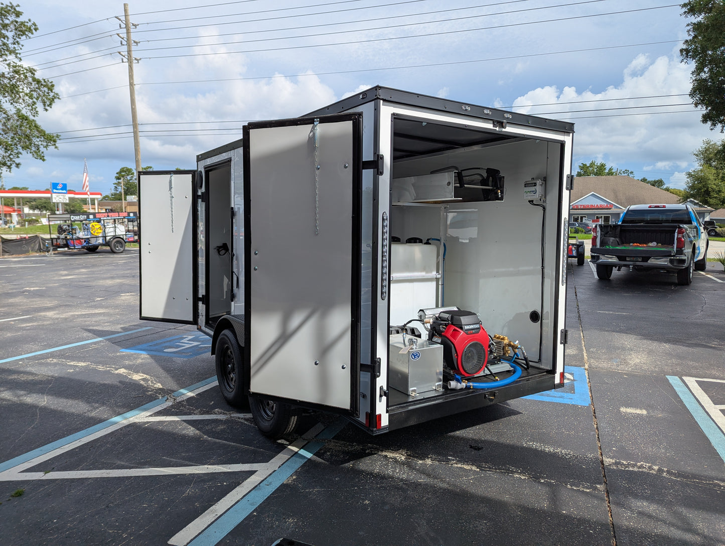 Enclosed 6x12 Pressure & Soft Washing Trailer