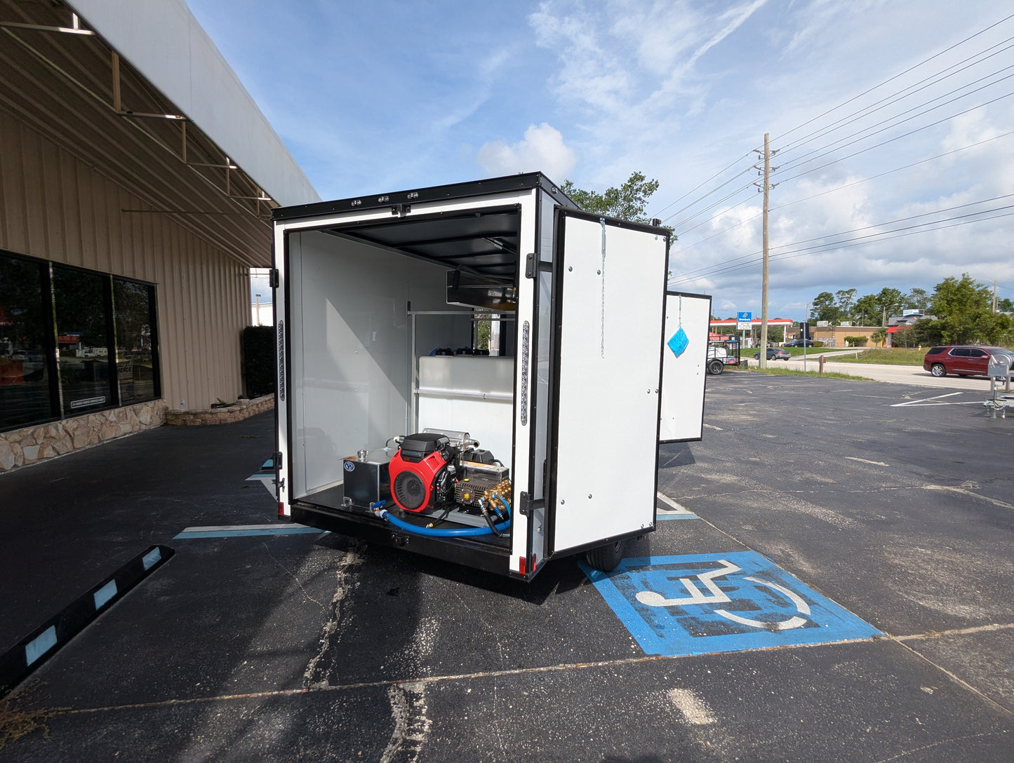 Enclosed 6x12 Pressure & Soft Washing Trailer