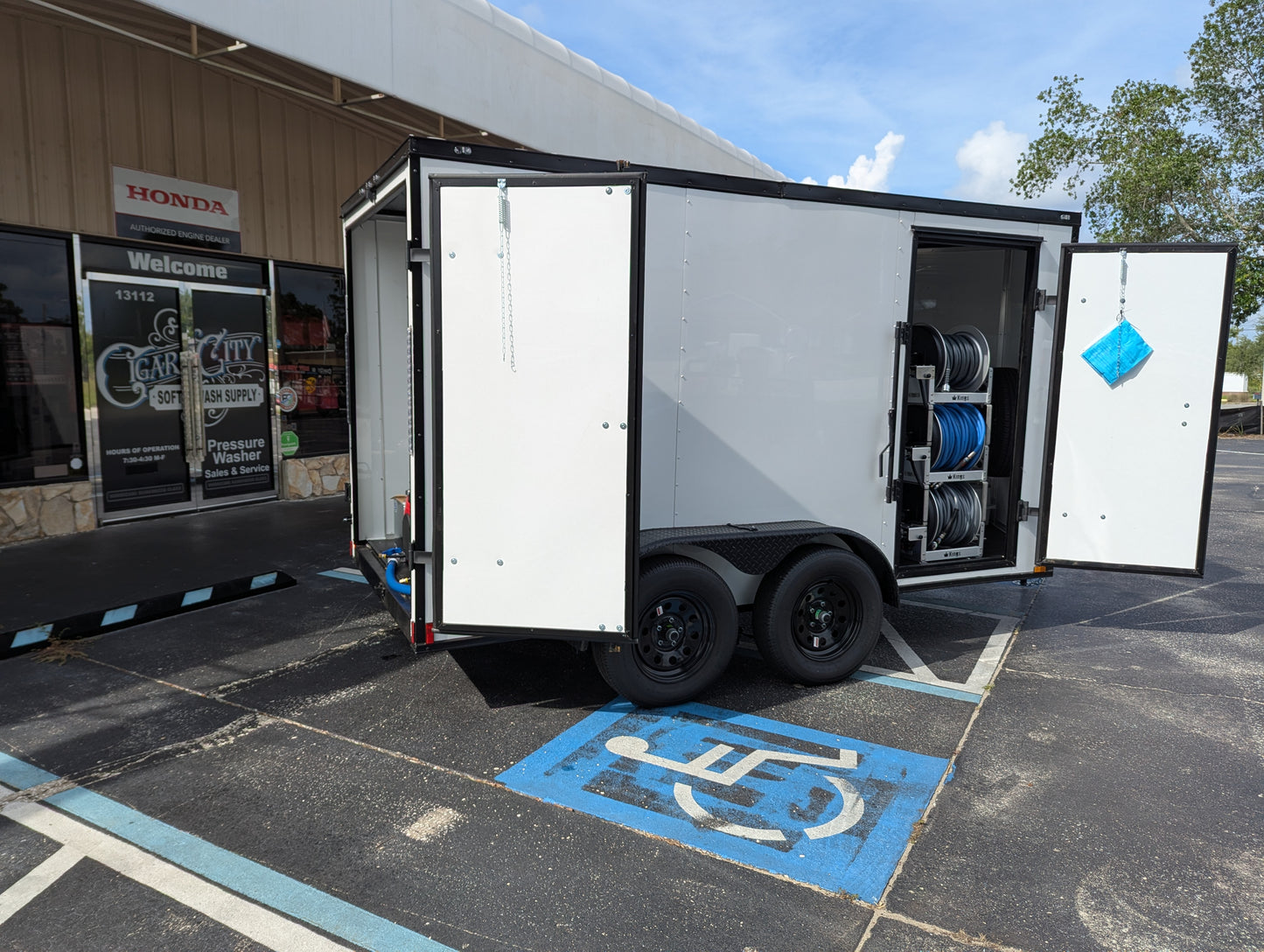 Enclosed 6x12 Pressure & Soft Washing Trailer