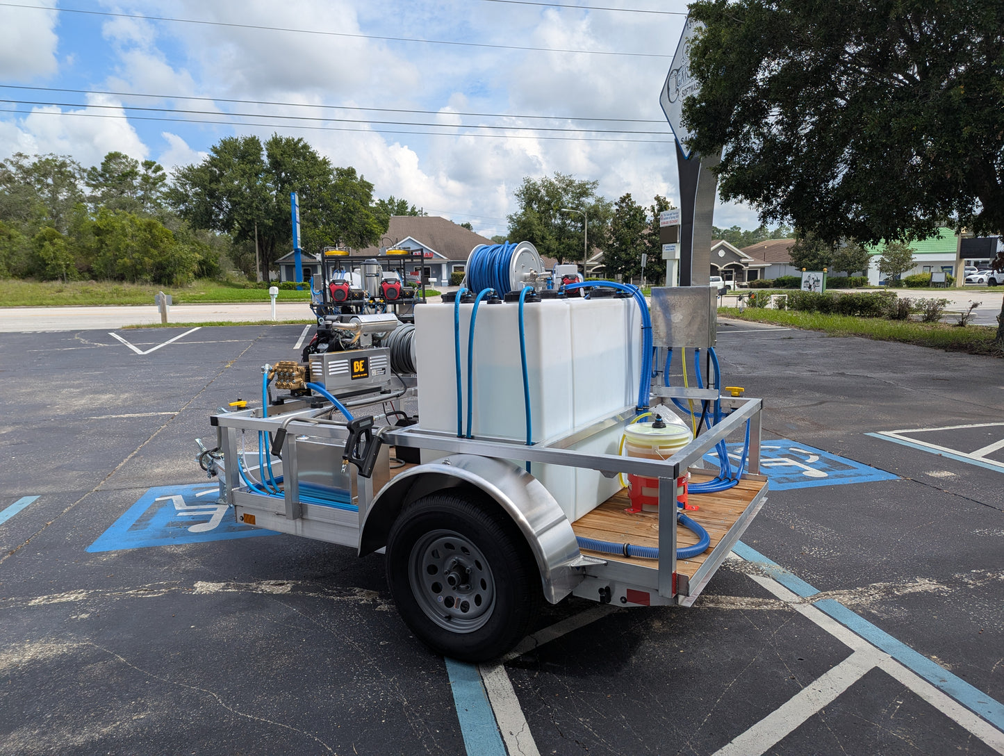 The Micro Series - 5x10 Aluminum Pressure & Softwash Trailer