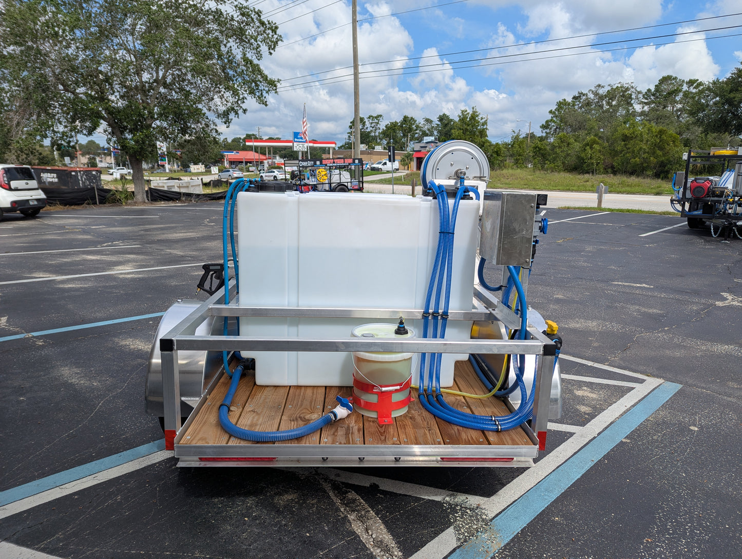 The Micro Series - 5x10 Aluminum Pressure & Softwash Trailer