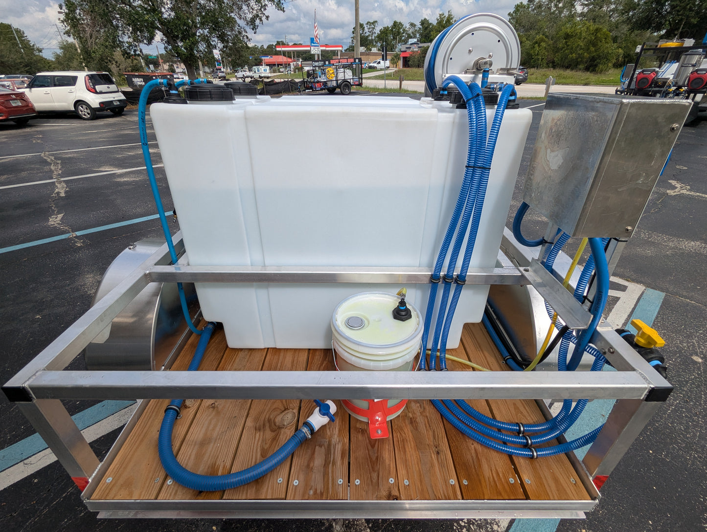 The Micro Series - 5x10 Aluminum Pressure & Softwash Trailer