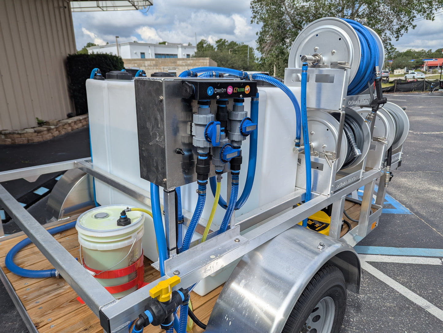 The Micro Series - 5x10 Aluminum Pressure & Softwash Trailer