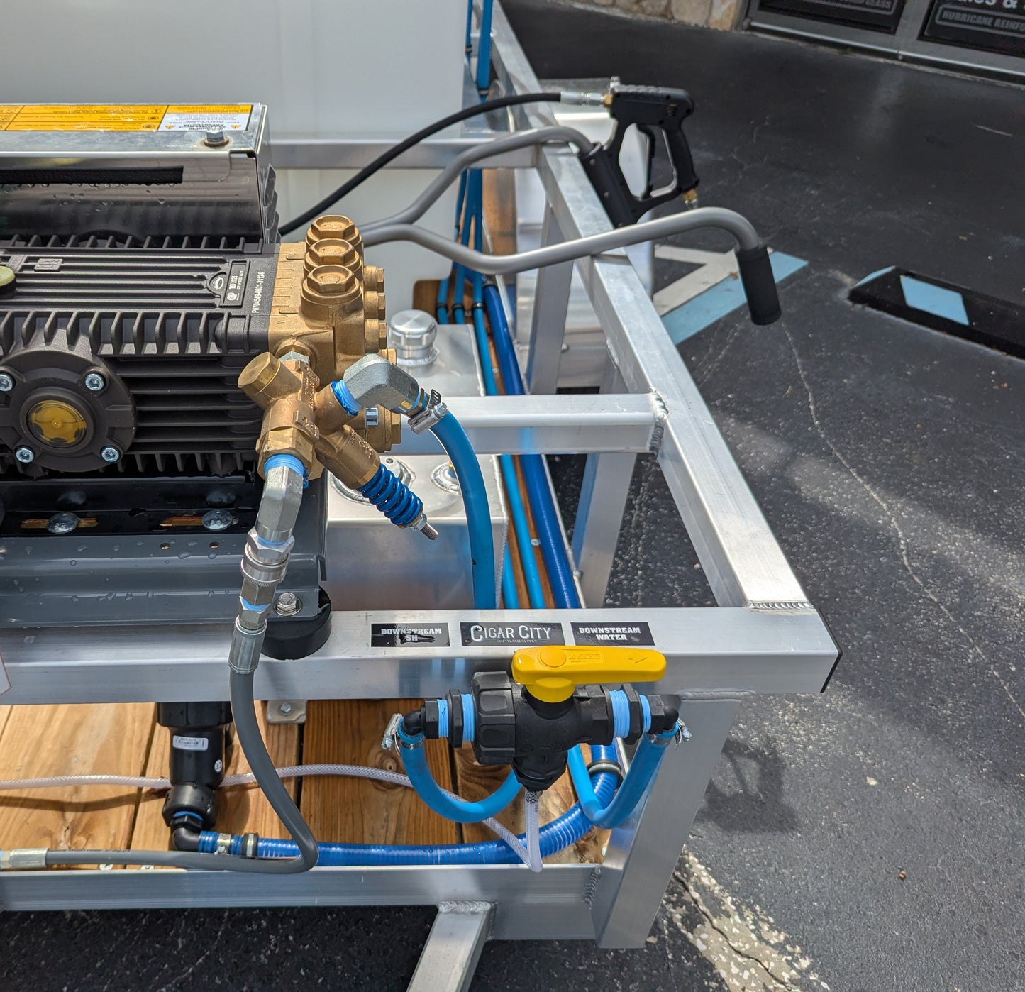 The Micro Series - 5x10 Aluminum Pressure & Softwash Trailer