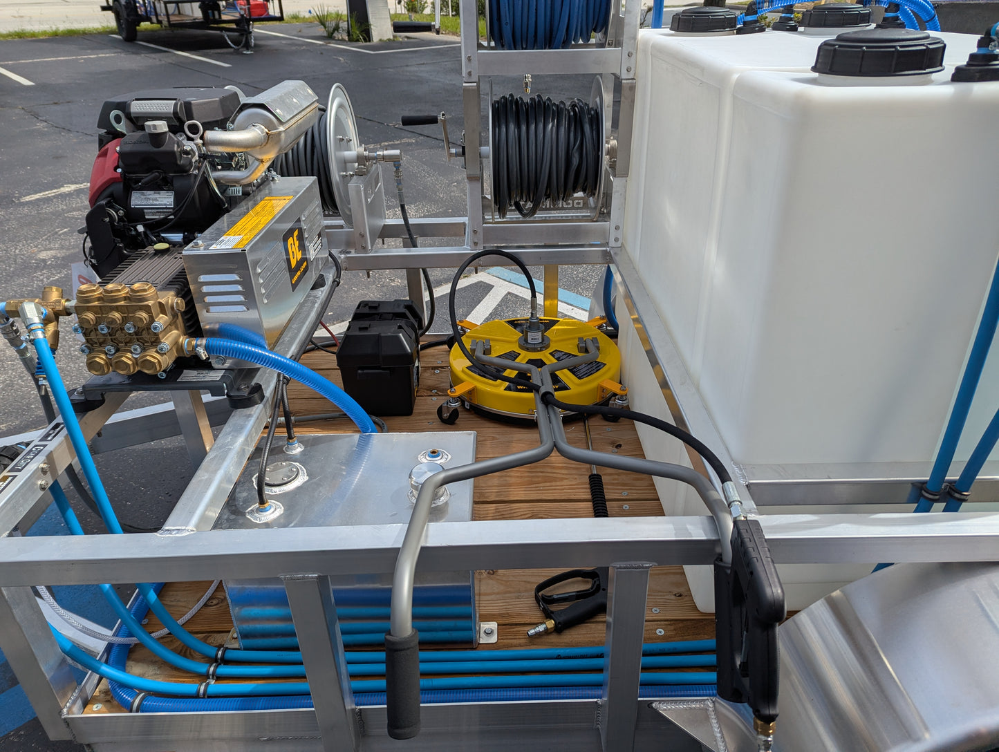 The Micro Series - 5x10 Aluminum Pressure & Softwash Trailer