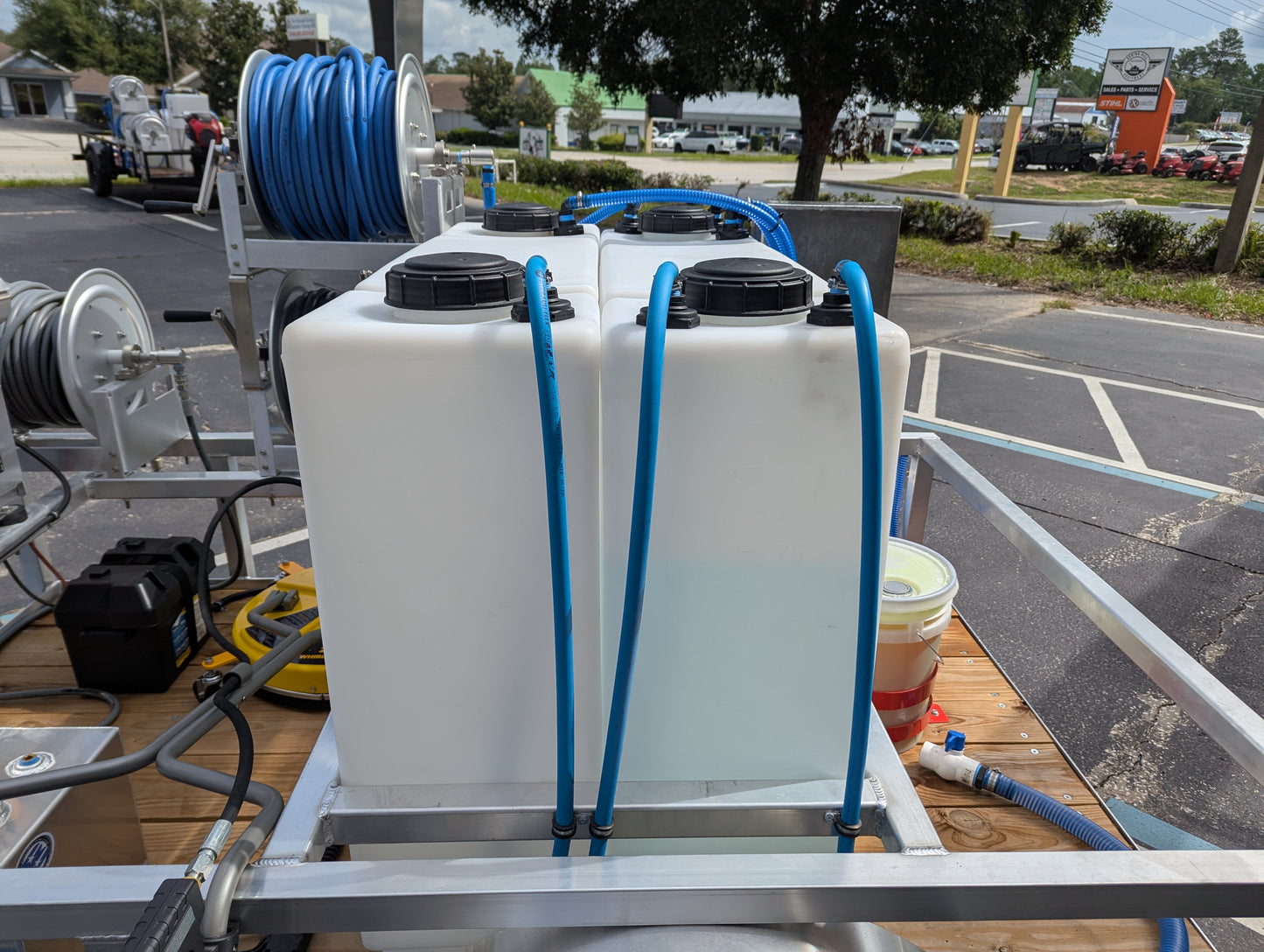 The Micro Series - 5x10 Aluminum Pressure & Softwash Trailer