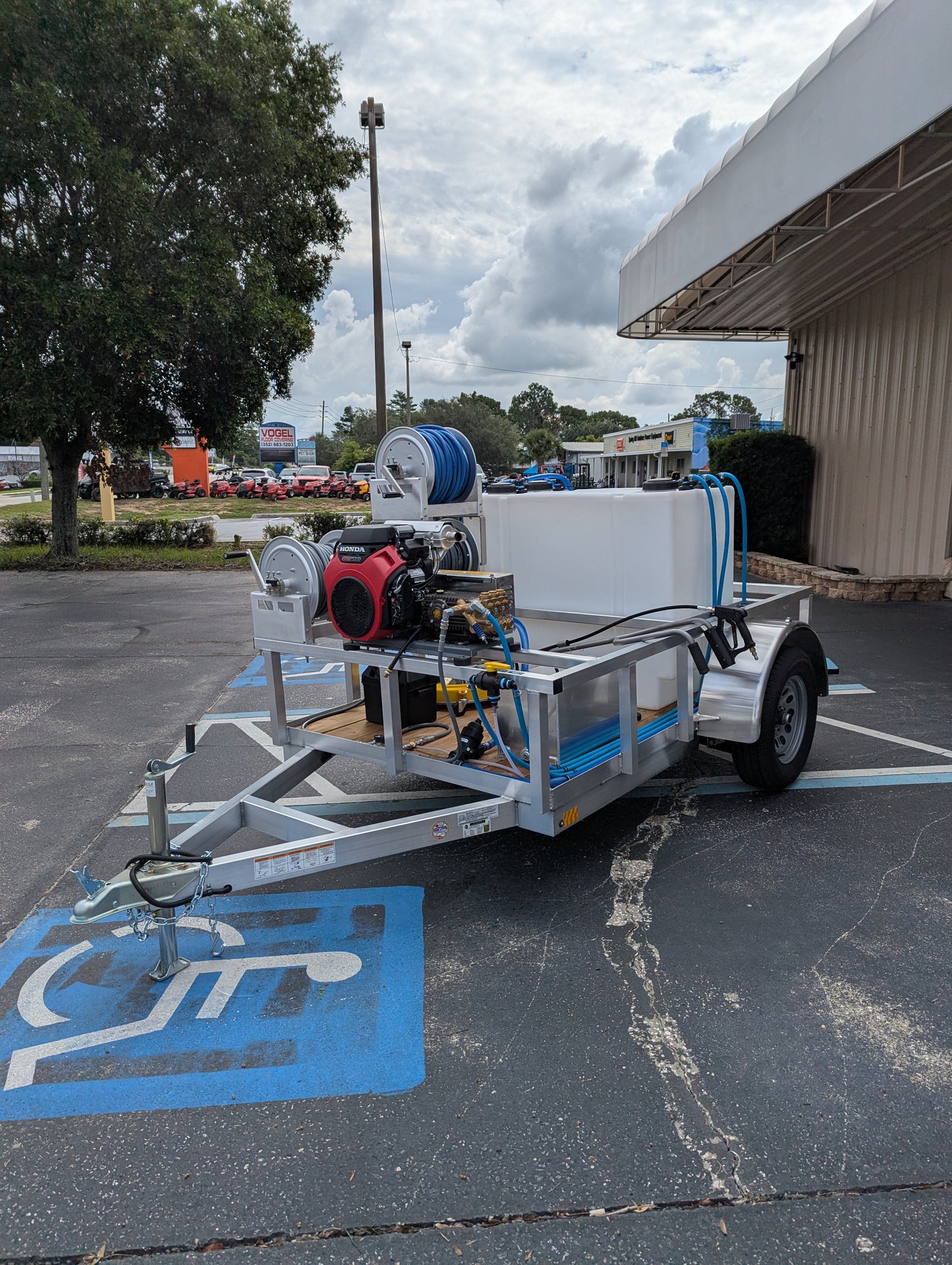 The Micro Series - 5x10 Aluminum Pressure & Softwash Trailer
