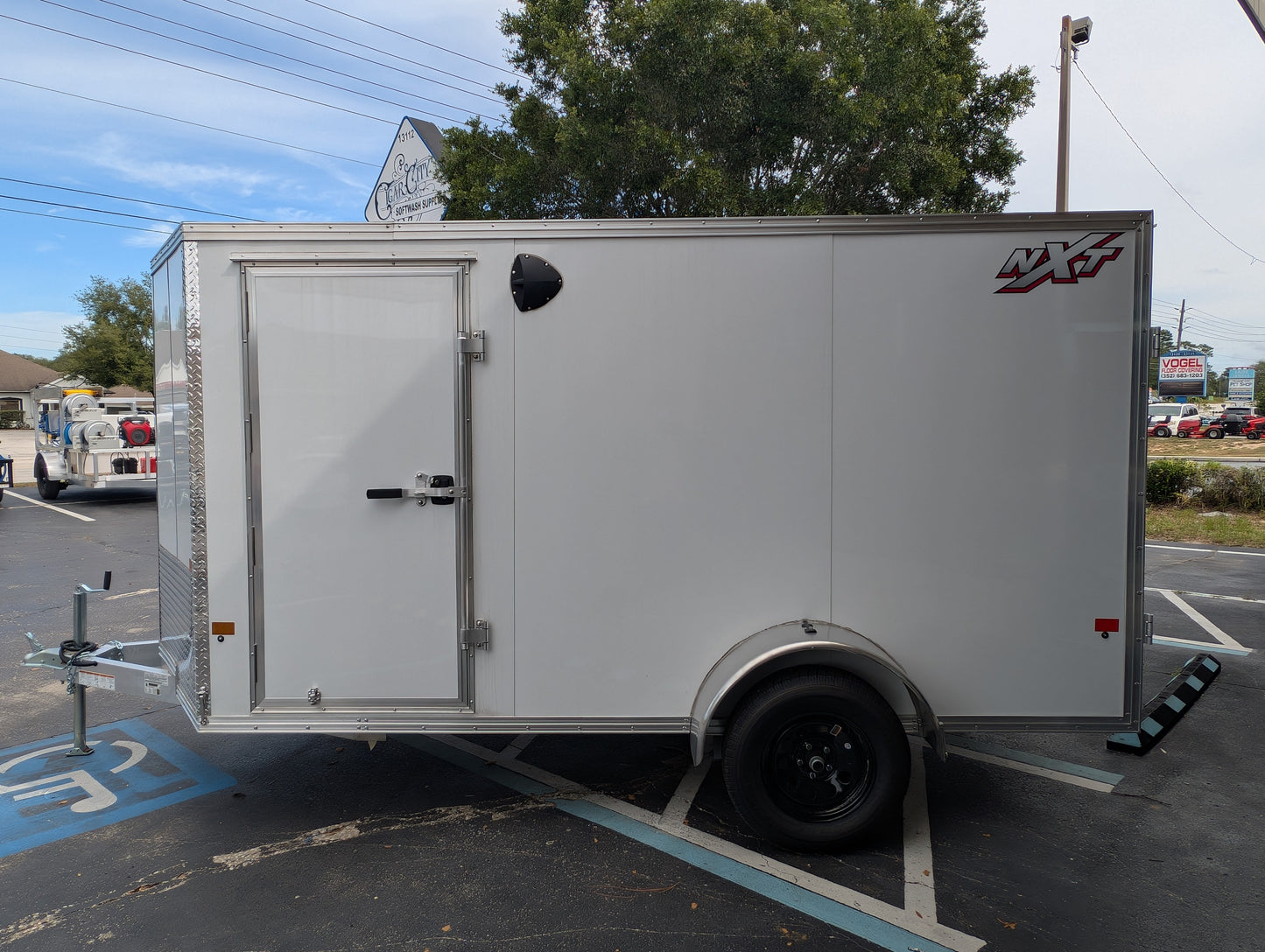 Alcom 6x12 Aluminum Single Axle Enclosed Trailer