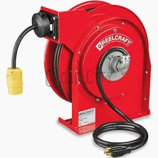Reelcraft QS12 Cord Reel – Triple Outlet – 45ft 12 AWG / 3 Conductor – 15 Amp Reelcraft