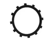 Black circular gear with evenly spaced teeth, used in softwash equipment machinery