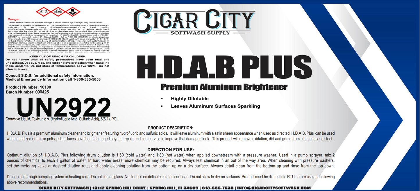 HDAB Plus – Professional Cleaning Solution (In-Store Pickup Only)