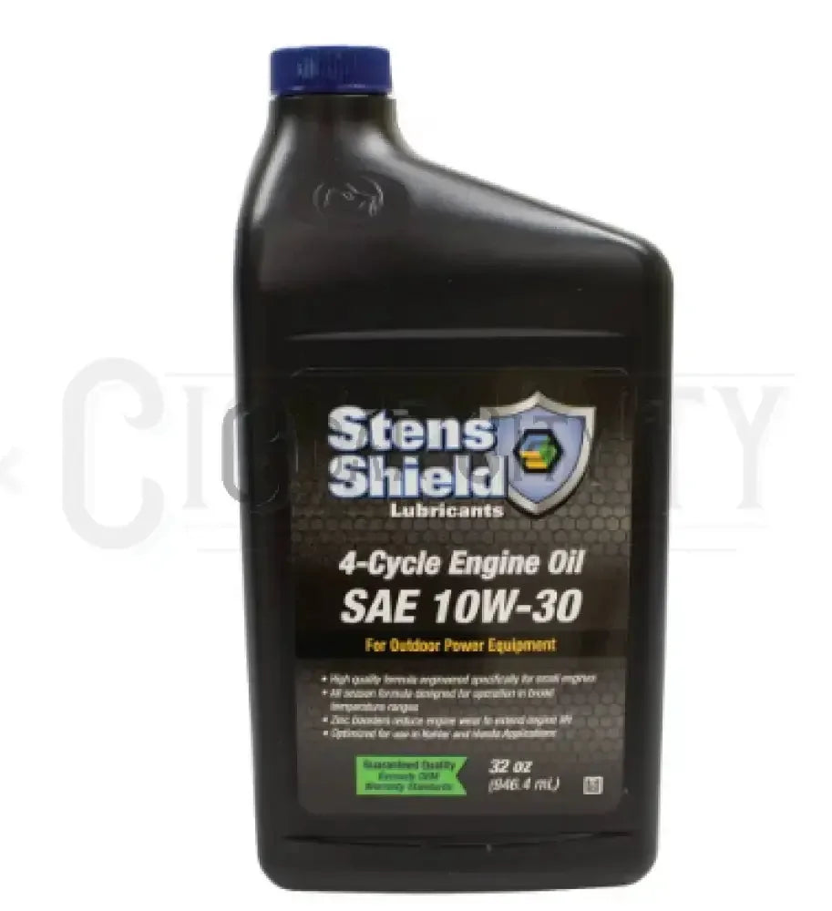 Stens Shield 4-Cycle Engine Oil SAE 10W-30 32oz bottle Cigarcity Softwash.