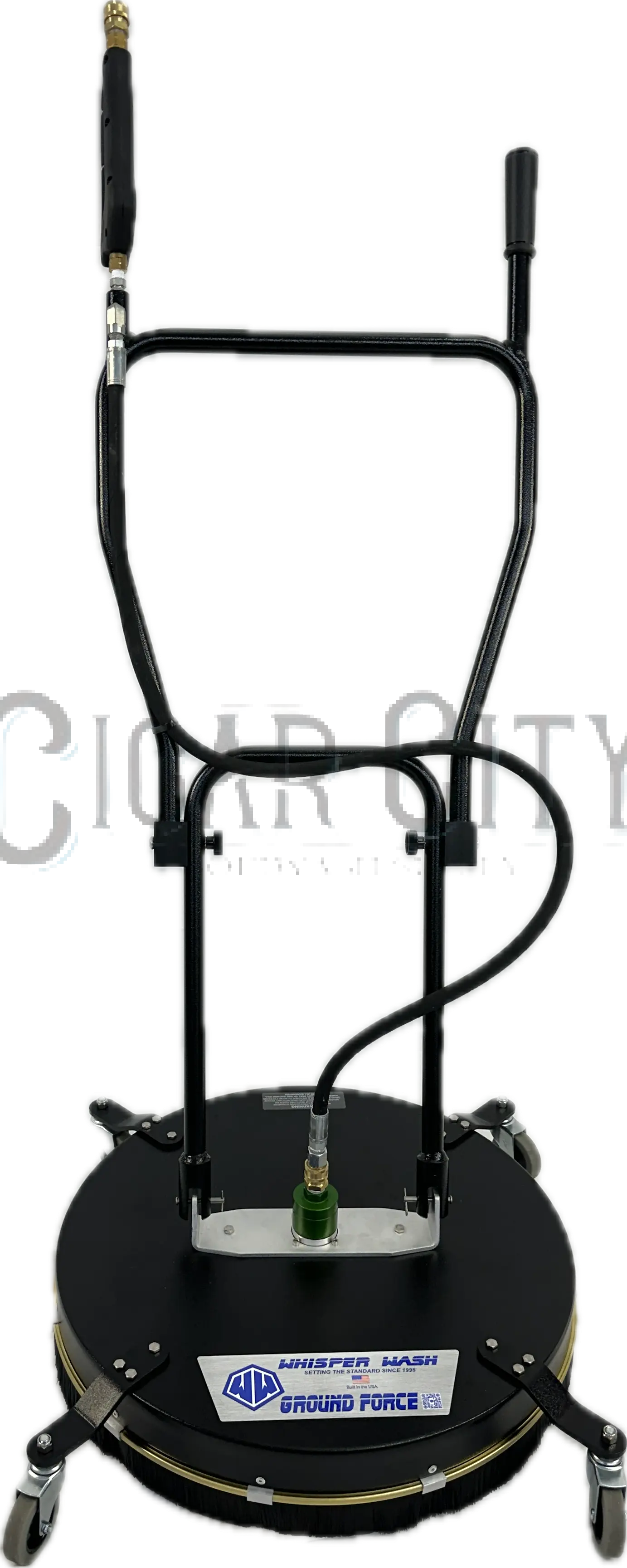 Whisper Wash Ground Force 24" Surface Cleaner – Hydro-Flow Aluminum 2-Tip Bar | GF2400-HFAL Whisper Wash