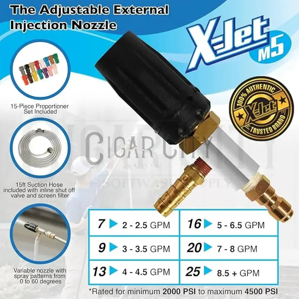 X-Jet M5 Injection System Fittings Cigarcity Softwash.