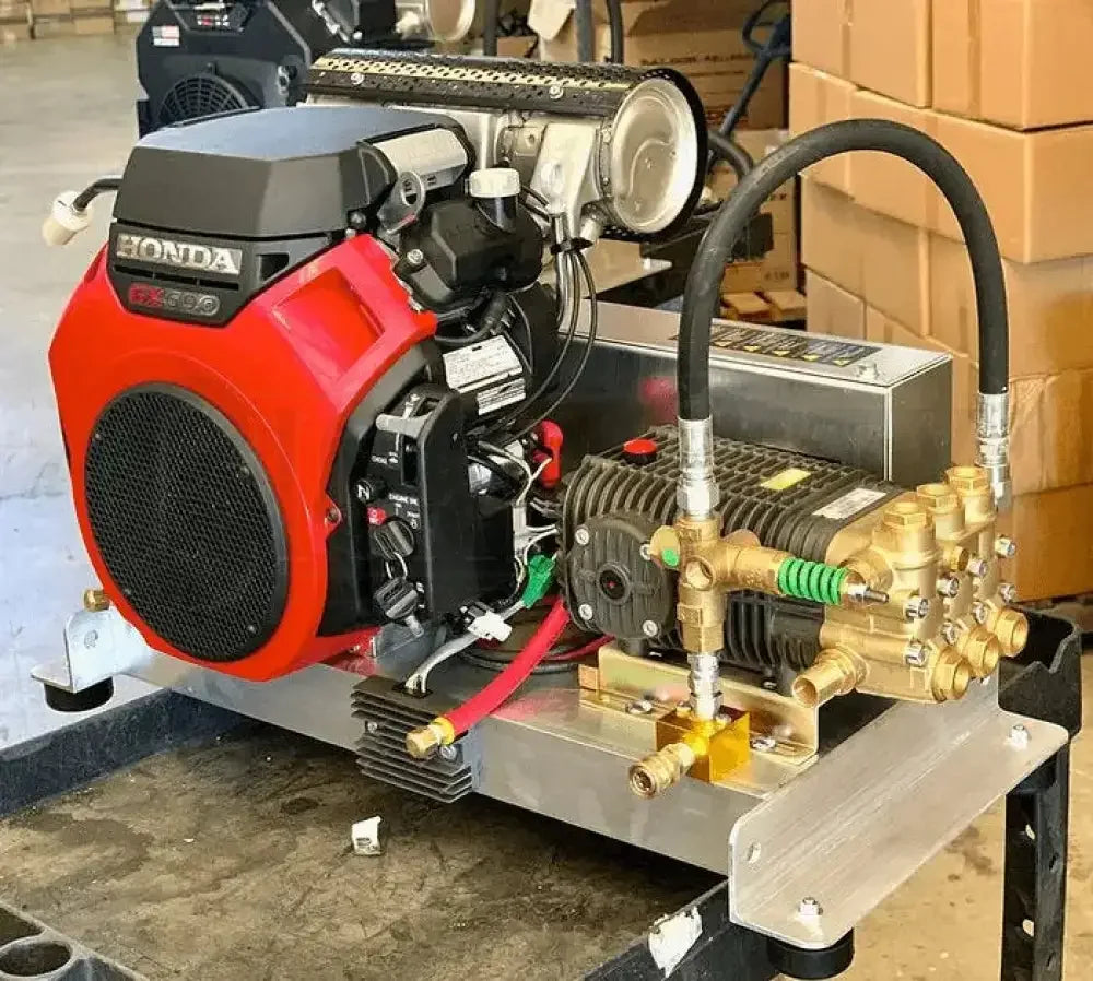 Bandit 10GPM at 3500PSI Honda Belt Driven Skid With Comet Pump B-K1035HC Pressure Washers Cigarcity Softwash.
