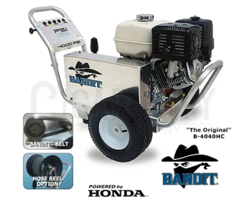 Bandit 4GPM at 4000PSI Honda GX390 With Comet Pump B-4040HC Pressure Washers Cigarcity Softwash.