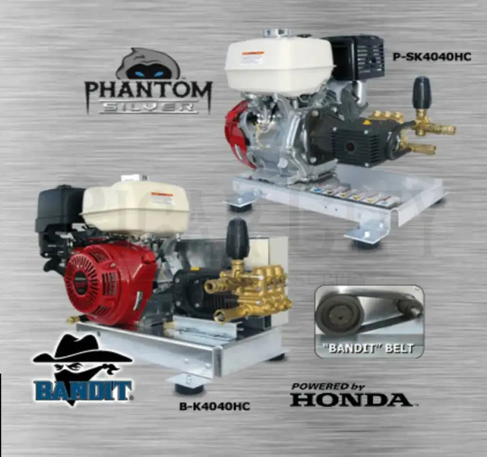 Bandit 5.5GPM at 3000PSI Honda GX390 Belt Drive With Comet Pump Electric Start B-K5530HC-ES Pressure Washers Cigarcity Softwash.