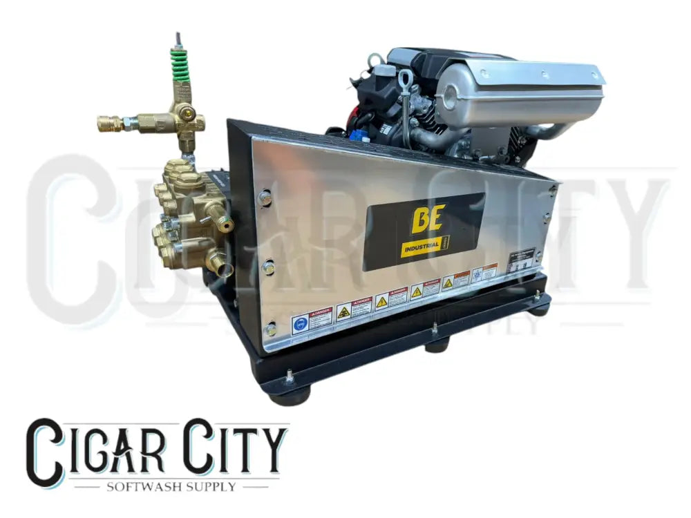 BE 10GPM 3,000 PSI Gas Cold Water Pressure Washer w/ Honda IGX800 and General Pump CWF1027H Cigarcity Softwash.