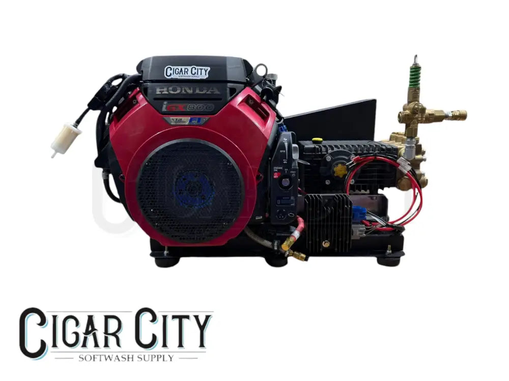 BE 10GPM 3,000 PSI Gas Cold Water Pressure Washer w/ Honda IGX800 and General Pump CWF1027H Cigarcity Softwash.