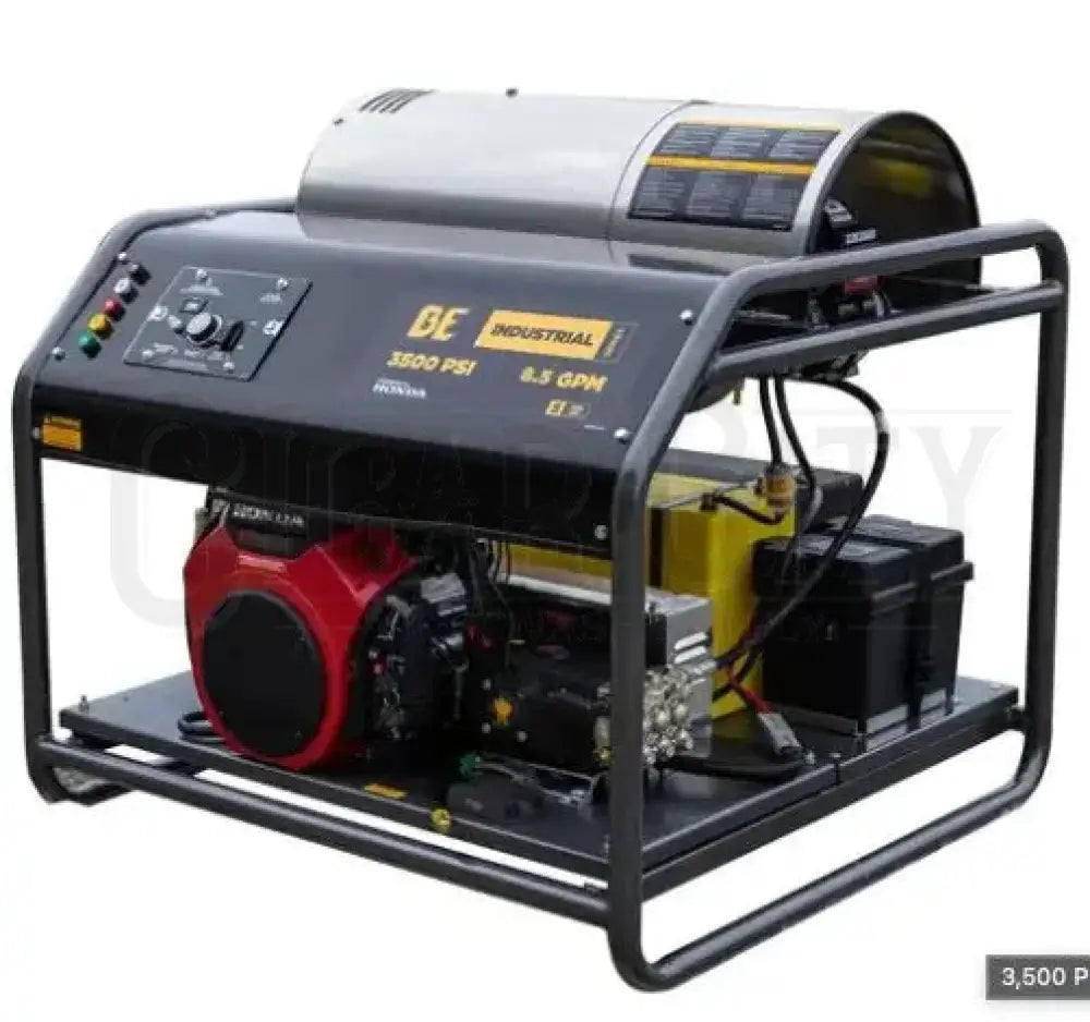 BE 8.6GPM@3500psi Hot Super Skid Pressure Washer HW3524HA12V Pressure Washers Cigarcity Softwash.