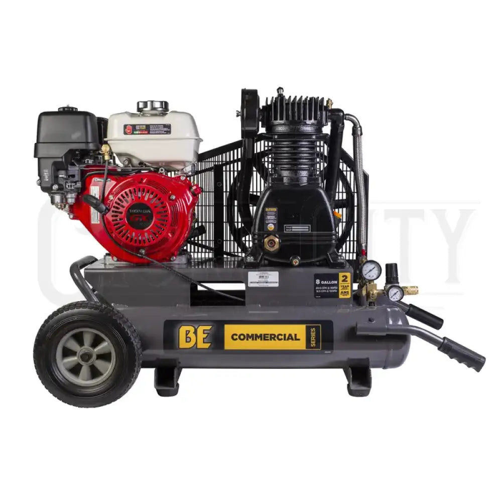 BE 8 Gallon Air Compressor Honda GX270 17.7CFM Hoses Cigarcity Softwash.