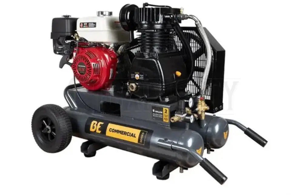BE 8 Gallon Air Compressor Honda GX270 17.7CFM Hoses Cigarcity Softwash.