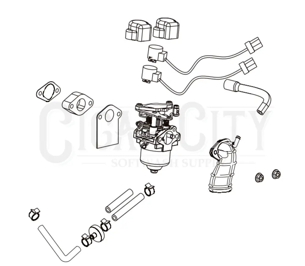 BE Carburetor BE4700id Generator 85.561.054 Cigarcity Softwash.