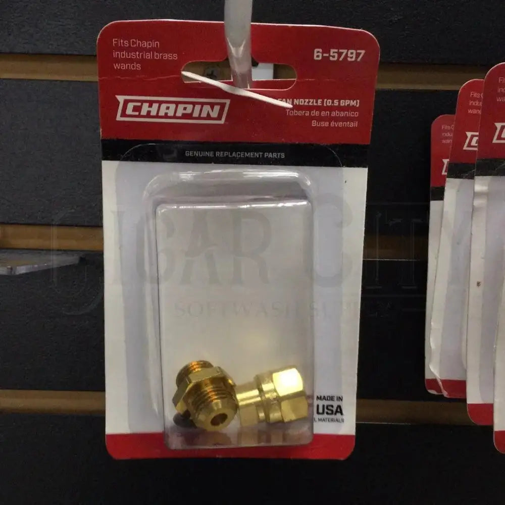 Chapin Nozzle, Brass, 0.5 gpm Cigarcity Softwash.