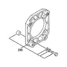 Technical diagram of softwash equipment component with labeled parts for maintenance