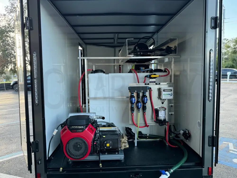Enclosed 6x12 Pressure & Soft Washing Trailer Cigarcity Softwash.
