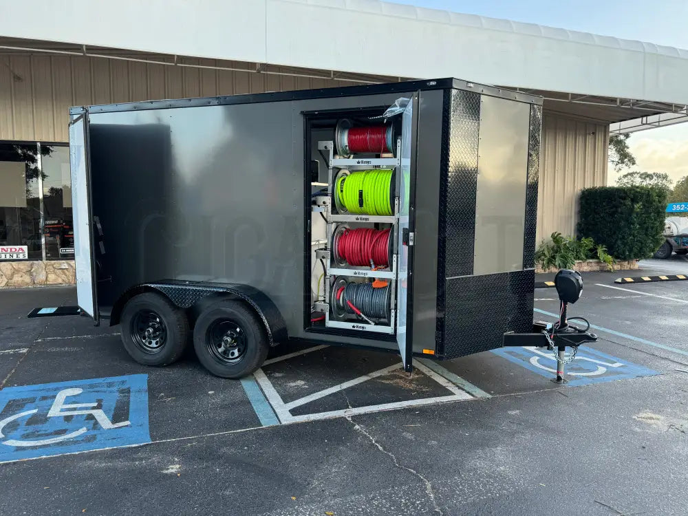 Enclosed 6x12 Pressure & Soft Washing Trailer Cigarcity Softwash.