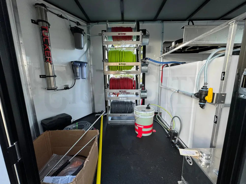 Enclosed 6x12 Pressure & Soft Washing Trailer and RODI Window Cleaning Cigarcity Softwash.