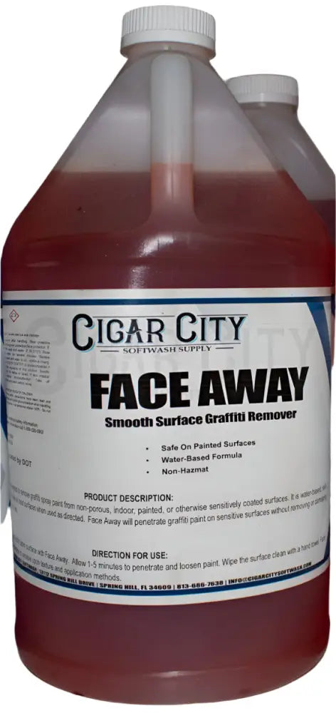 Face Away Chemicals Cigarcity Softwash.