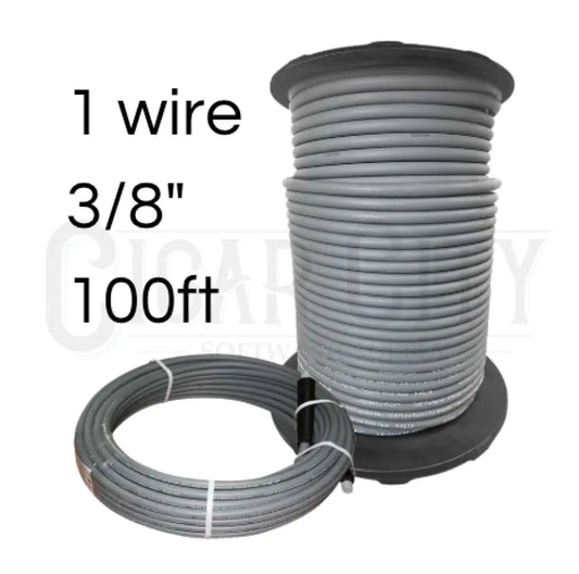 Fierce Jet Pressure Hose 3/8" 100ft Gray 1 Wire 4250psi PWS106-GY-100 Hoses Cigarcity Softwash.