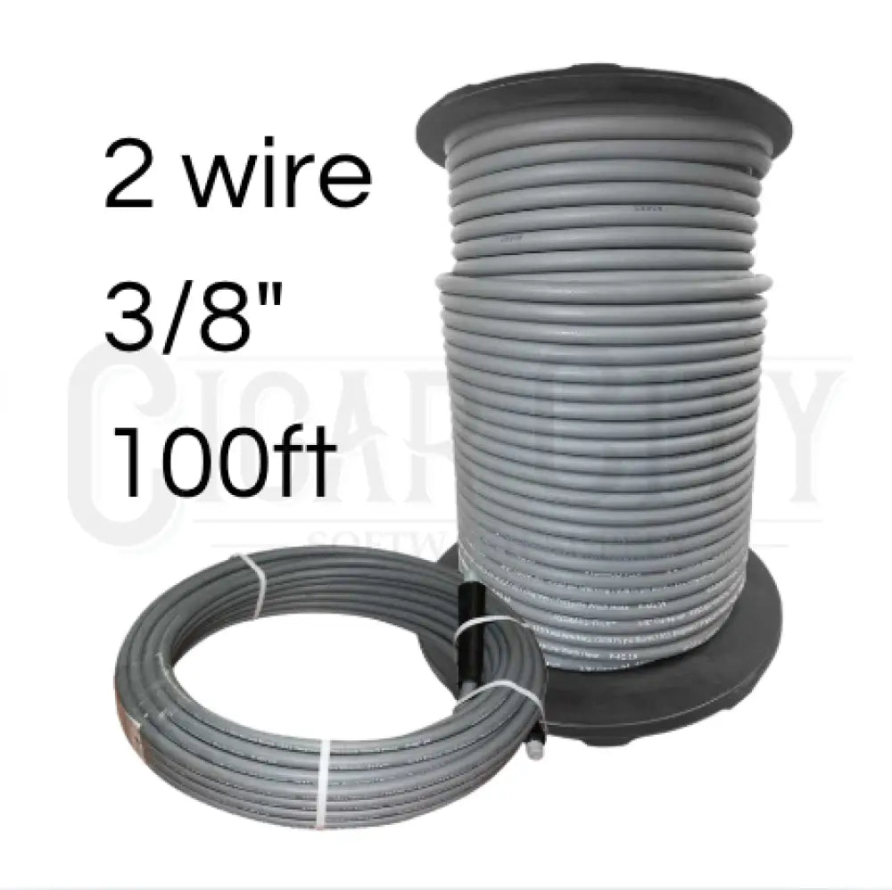 Fierce Jet Pressure Hose 3/8" 100ft Gray 2 Wire 7250psi PWS206-GY-100 Hoses Cigarcity Softwash.