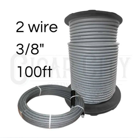Fierce Jet Pressure Hose 3/8" 100ft Gray 2 Wire 7250psi PWS206-GY-100 Hoses Cigarcity Softwash.