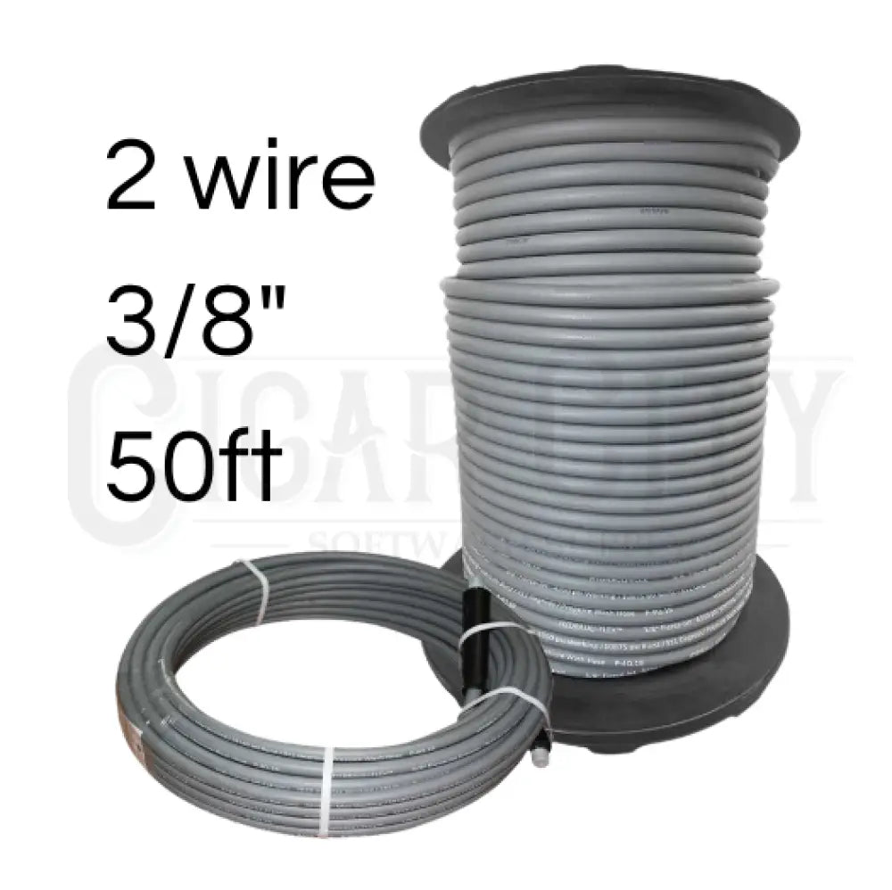 Fierce Jet Pressure Hose 3/8’’ 50ft Gray 2 Wire 7250psi PWS206-GY-50 Hoses