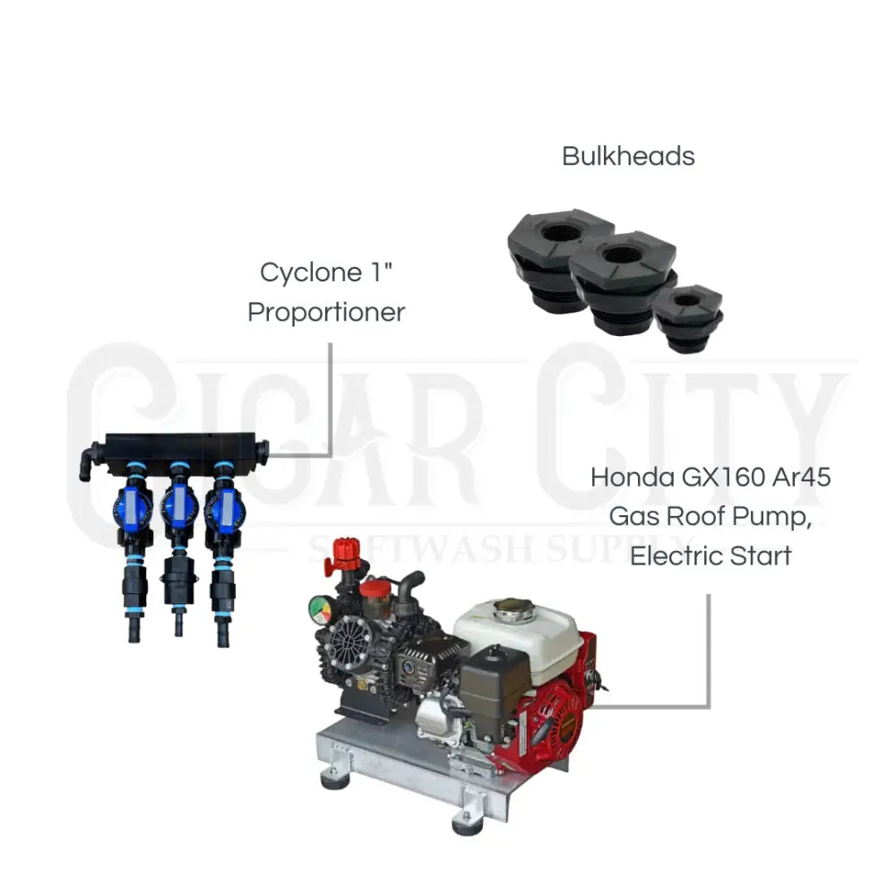 Gas Roof Pump Kit - Honda AR45 Electric Start Pumps Cigarcity Softwash.